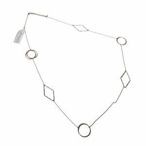 PANACEA Long Delicate Chain Geometric Necklace NWT